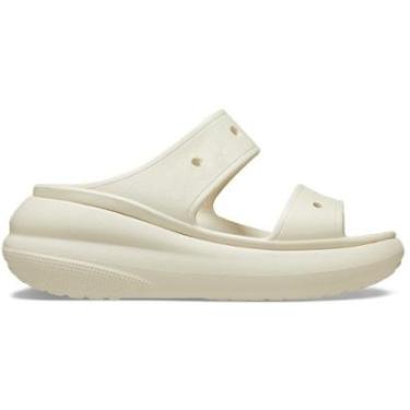 Imagem de Sandália crocs classic crush platform sandal bone-Feminino