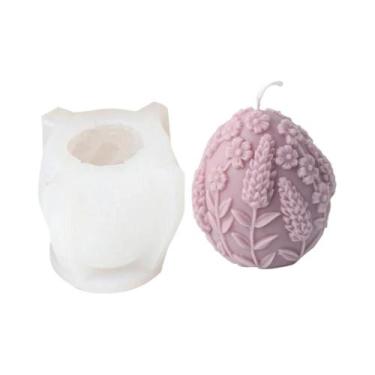 Imagem de Molde De Silicone Coelho Da Páscoa Para Velas, Kit DIY Para Fabricação