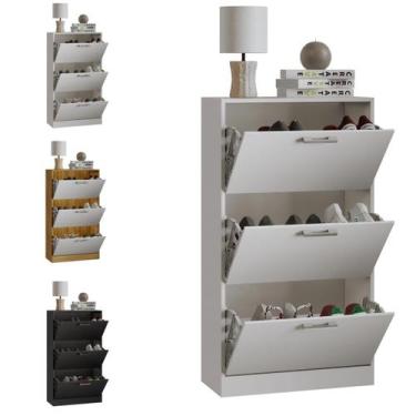 Imagem de Sapateira Vertical Organizador 3 Portas Basculantes Hall de Entrada 20