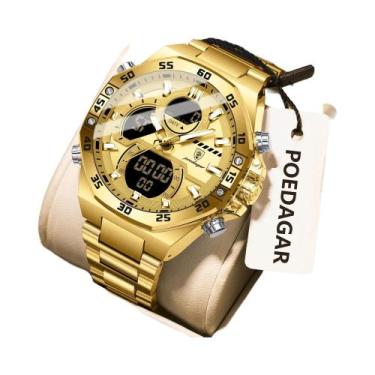 Imagem de Relógio De Quartzo Masculino Militar À Prova d'Água Com LED Luminoso P