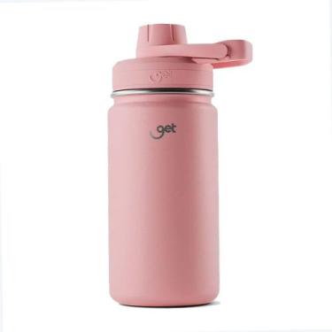 Imagem de Garrafa Térmica Inox Get Colors 350ml Rosa Claro Infantil Escola