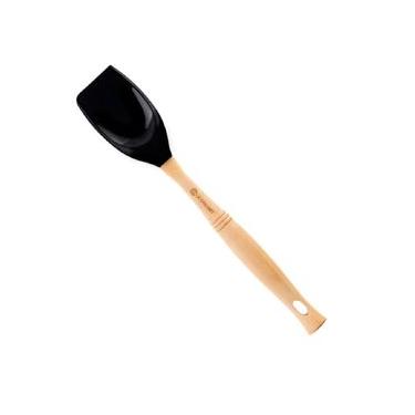 Imagem de COLHER LE CREUSET VENUS GRANDE EM SILICONE BLACK ONYX 93007603140000
