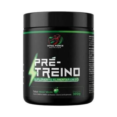 Imagem de Pré-treino Em Pó Pote 300g Maçã Verde Vital Force - Vital Force Nutrit