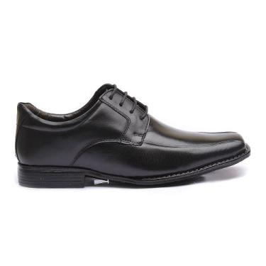 Imagem de Sapato Flex-System Masculino Calvest em Couro Preto de amarrar - 1700F