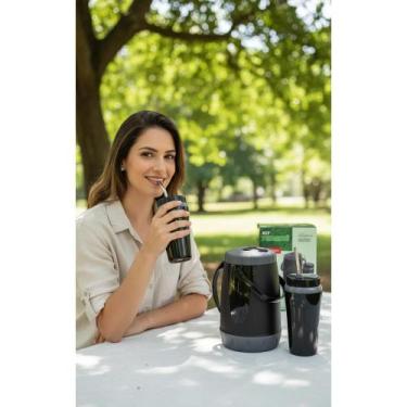 Imagem de Kit Tereré Premium: Garrafa 2,5L + Copo 650ml Inox - Congratulations S