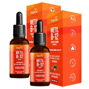 Imagem de 2x Vitamina B12 Metilcobalanina Bigens Frutas Vermelhas 20ml, Frutas V