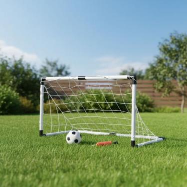 Imagem de Trave Futebol Chute a Gol Infantil Com Bola e Bomba de Ar - Brinqkids