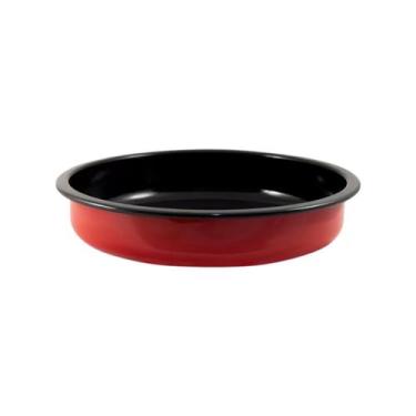 Imagem de Travessa 22cm Esmaltada Ewel Indução, Gás, Á Lenha Cor:Azul, Vermelho