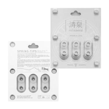 Imagem de Fone de ouvido Eartips Moondrop Spring Tips Silicone 3 pares