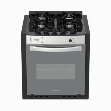 Imagem de Fogao de Embutir 4 Bocas Venax Gaudi Prisma Vitreo El Inox Gas Glp, Bi