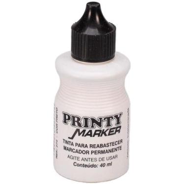 Imagem de Tinta Marcador Permanente Reabastecedor 040ML Preto CX.C/12 - Carbrink