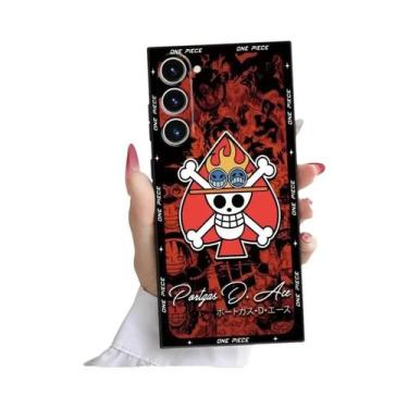 Imagem de Capa De Telefone Anime Preta E Macia Para Samsung Galaxy S24 S21 FE S2