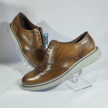 Imagem de Sapato social oxford masculino talk flex 18025, Caramelo, 40