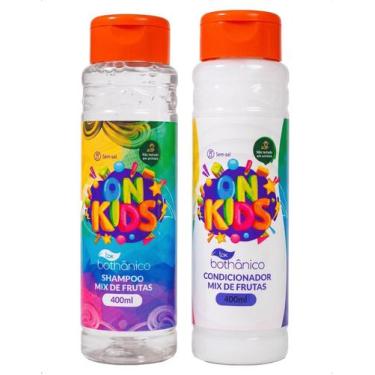 Imagem de Shampoo e Condicionador Infantil Mix de Frutas 400ml Tok Bothanico Hid