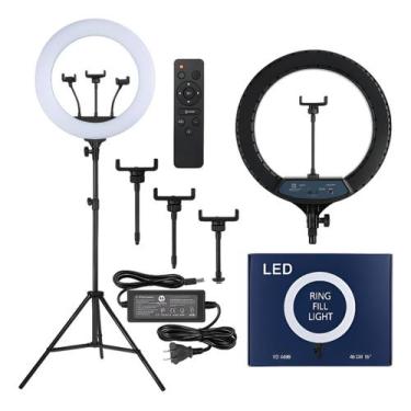 Imagem de Ring Light Grande 18 polegadas Bicolor LED 45cm Tpfoto RL18 + tripé - 