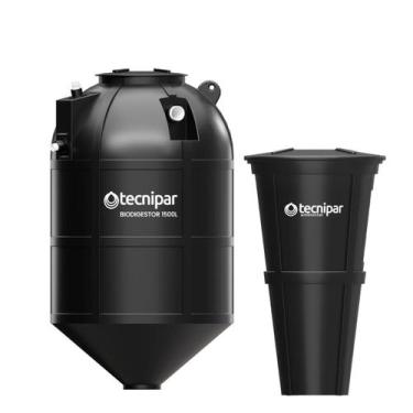 Imagem de Kit Biodigestor Esgoto 1500l + Leito Secagem 180l Tecnipar