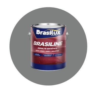 Imagem de Esmalte Industrial Brasiline Brasilux 3,6L, Cinza Medio