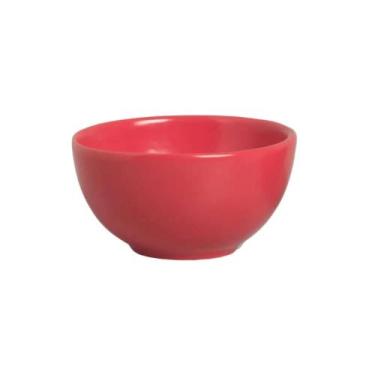 Imagem de Conjunto 6 Bowls Cerâmica Slim 350ml Vermelho Merry Christmas Natal Al
