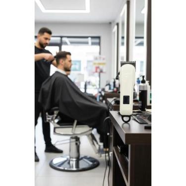 Imagem de Aparador de Pelos Profissional Cabelo Barba Branco/Preto - Congratulat