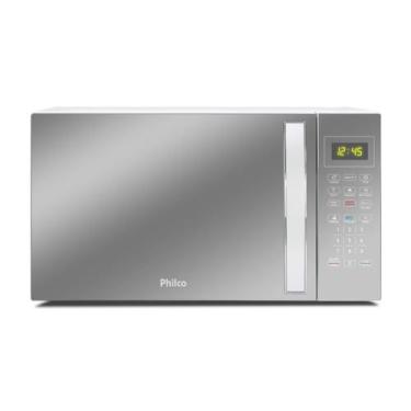 Imagem de Micro Ondas Philco 28L Pintura Limpa Fácil PMO30E Prata 127V, Branco, 
