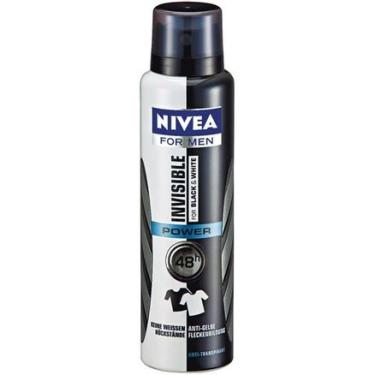 Imagem de Desodorante Aerosol Nivea Masculino Black White Power 150ml NÍVEA