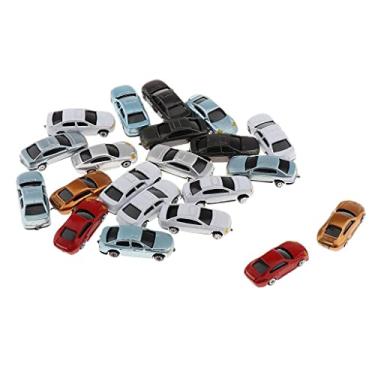 Imagem de Newmind Kit de modelos de carro pintado, acessórios de mesa de areia - multicolorido, 1:150