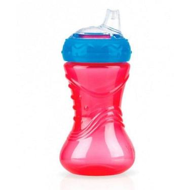Imagem de Copo Infantil Com Bico De Silicone Nuby Vermelho 300Ml