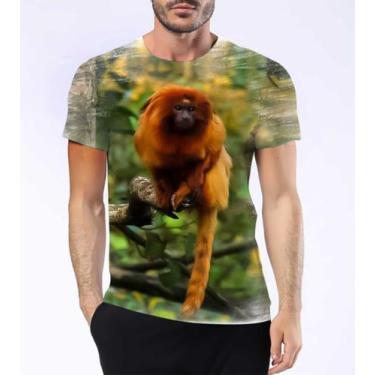 Imagem de Camisa Camiseta Mico Leão Dourado Primata Mata Atlântica 3 - Estilo Kr