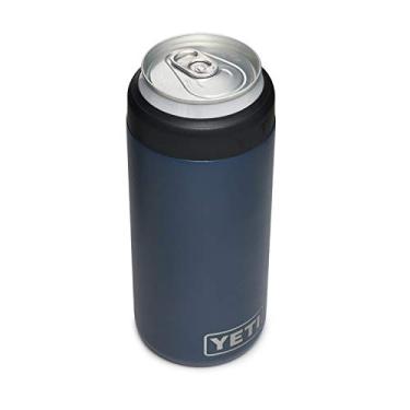 Imagem de YETI Isolador de lata fino Colster de 355 ml para latas de seltzer rígidas e finas, azul-marinho Rambler