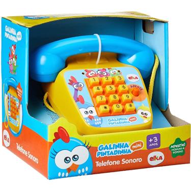 Imagem de Telefone Sonoro Galinha Pintadinha Mini Elka