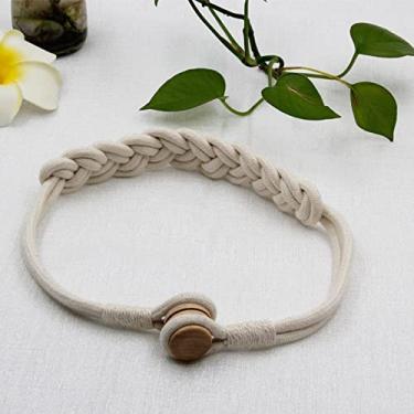 Imagem de 1 peça tecido artesanal algodão tecido ímã cortina tieback fivela titular cortina cortina decoração para casa decoração criativa quarto, 1