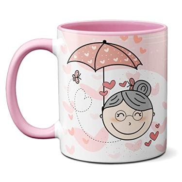 Imagem de Caneca Da Melhor Avó Do Mundo Feliz Dia Dos Avós Presente (Rosa)