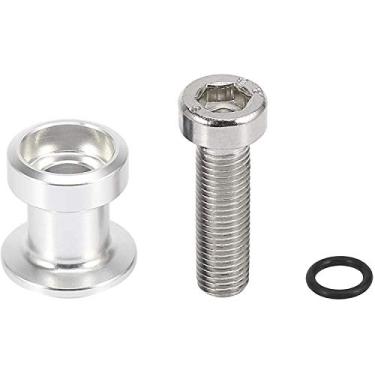 Imagem de 2 x Motocicleta Street Running Motocicleta CNC 10 mm Braço Swing Spool Sliders Suporte Forma superior plana para Kawasaki, Prata