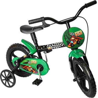 Imagem de Bicicleta Infantil Radical Meninos Aro 12 Preta E Verde Styll Kids