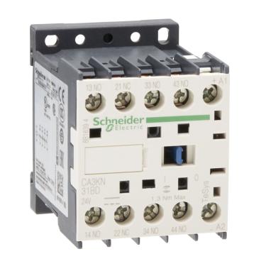 Imagem de Contator Auxiliar 24Vcc 3NA+1NF Cód. CA3KN31BD – Schneider