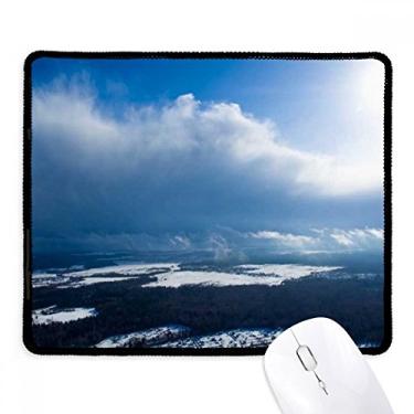 Imagem de Mousepad Sunshine Blue Sky Clouds Tapete de borracha para jogos