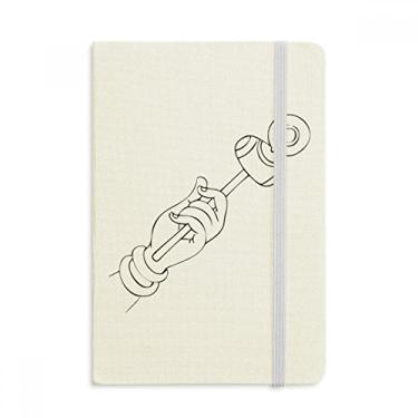 Imagem de Caderno Culture Hand Line Desenho Simples Oficial Tecido Rígido Agenda Diário Clássico