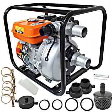 Imagem de Motobomba de Alta Pressão Vulcan VMB552H Autoescorvante 2`` á Gasolina Partida Manual Com Sucção de 7 Metros Ideal Para Agricultura e Pecuária