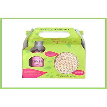 Imagem de Organica Kit Shower Sabonete Liquido E Esponja De Sisal Framboesa E Orquídea
