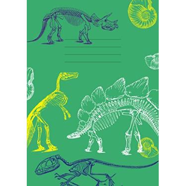 Imagem de 12mm Ruled Exercise Book A4: Lined Notebook / Large Jotter for School Children | Dinosaur Design Cover