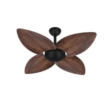 Imagem de Ventilador Teto Preto 4 Pás Madeira Winds Sala Ventax 220V