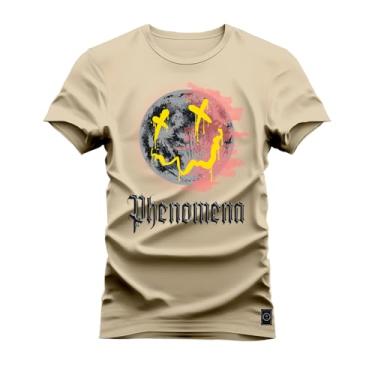 Imagem de Camiseta T-Shirt Confortável Estampada Lua X Sinistra Bege M