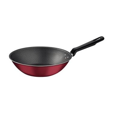 Imagem de Wok Tramontina Loreto em Alumínio com Revestimento Interno e Externo em Antiaderente Starflon Max Vermelho 24 cm 2,2 L