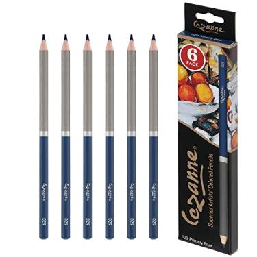 Imagem de Lápis de cor premium Creative Mark Cezanne azul primário, pacote com 6 - lápis de desenho altamente pigmentados - lápis de colorir para desenhar, misturar, colorir e mais