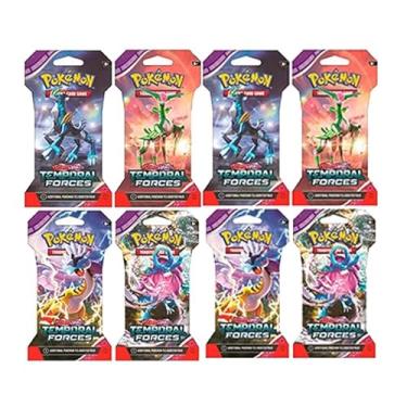 Imagem de Pokemon TCG: Scarlet and Violet Temporal Forces Sleeved Booster Pack 8 Packs