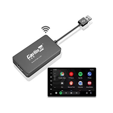 Imagem de CarlinKit Adaptador de carro CarPlay sem fio para rádio de carro Android, Android Auto e Apple CarPlay 2 em 1 Dongle-baixo consumo de energia, suporte Plug & Play, espelhamento de tela, OTA Update,