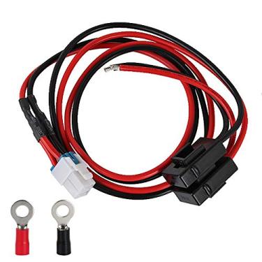 Imagem de TengKo 1M 4 pinos 12 AWG 12V 3A DC cabo de alimentação adaptador de fonte de alimentação de onda curta para Yaesu FT-450D FT-891 FT-991 Kenwood TS-480SAT TS-590SG TS-890s Icom IC-7000 IC-7100 IC-7610