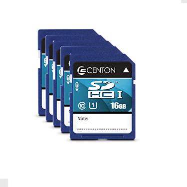Imagem de Centon Cartão SDHC essencial MP - UHS1, 16 GB, pacote com 5 unidades, S1-SDHU1-16G-5-B
