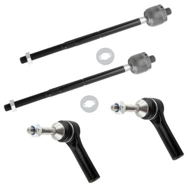 Imagem de YMAUGP Kit de suspensão dianteira com 4 peças de extremidade interna da haste de direção externa ajuste 2009 para Ford Flex 2009 para Ford Taurus 2009 para Ford Taurus X 2009 para Mercury Sable