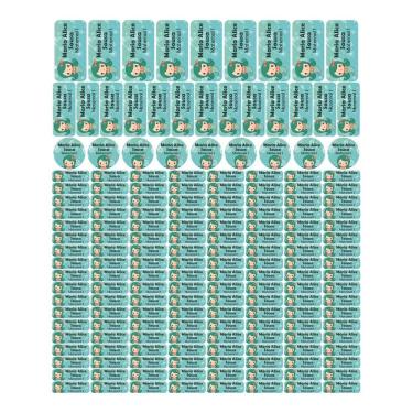 Imagem de Adesivo Etiqueta Escolar Personalizado Vinil Sereia 175UN